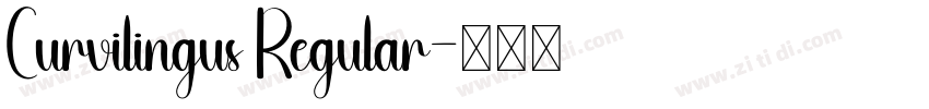 Curvilingus Regular字体转换